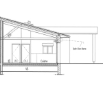 Plan coupé villa corse olivier